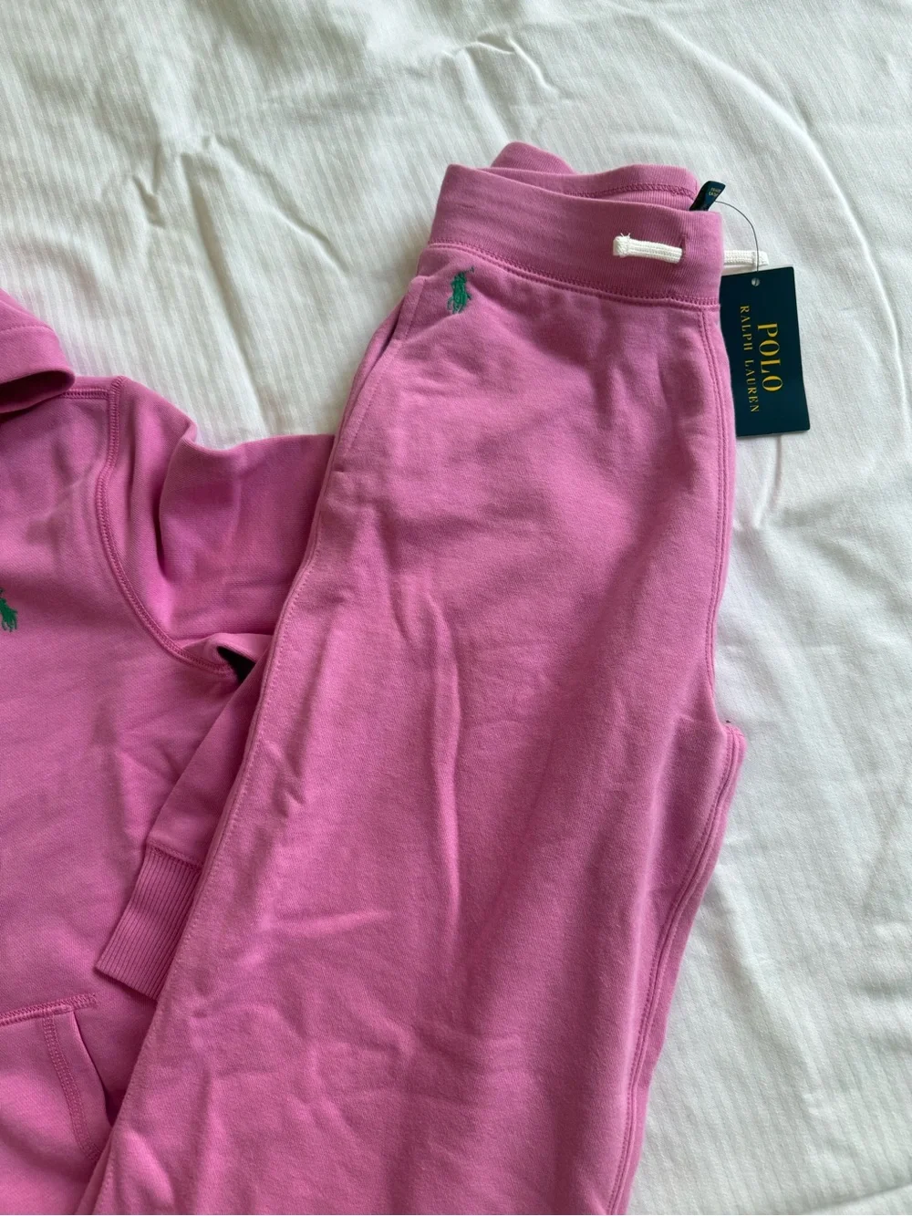 New girls Polo Ralph Lauren Sz L 12-14 Hooded Zip Jacket & Pants Set sweatsuit